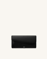 Seren Flap Long Wallet - Black
