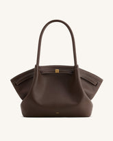 Hana Large Tote Bag - Dark Brown