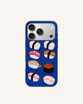 Sushi Phone Case - Multicolor Blue