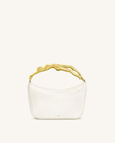 Jenny Human-shaped Handle Handbag - White