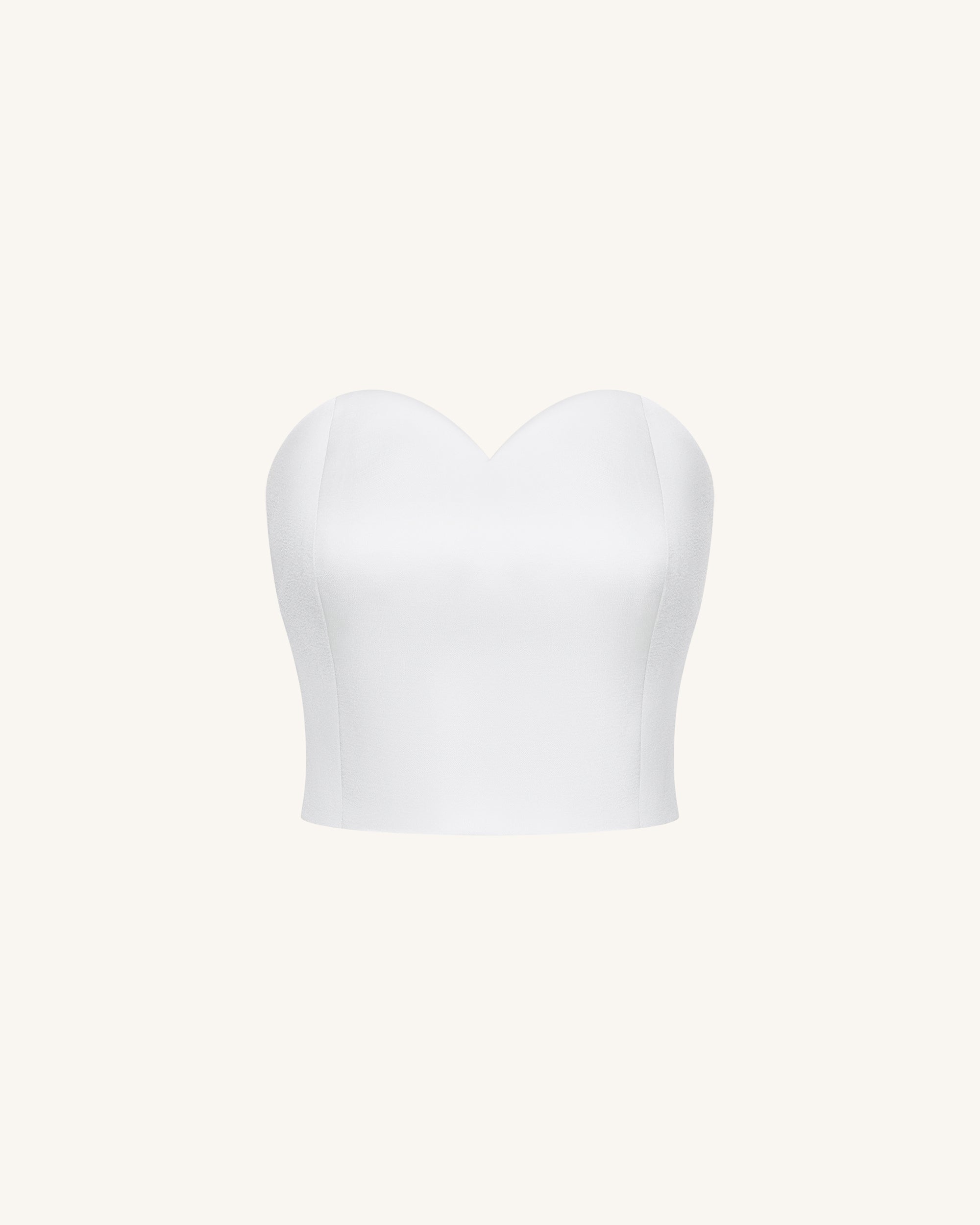 Sweetheart Bustier - White