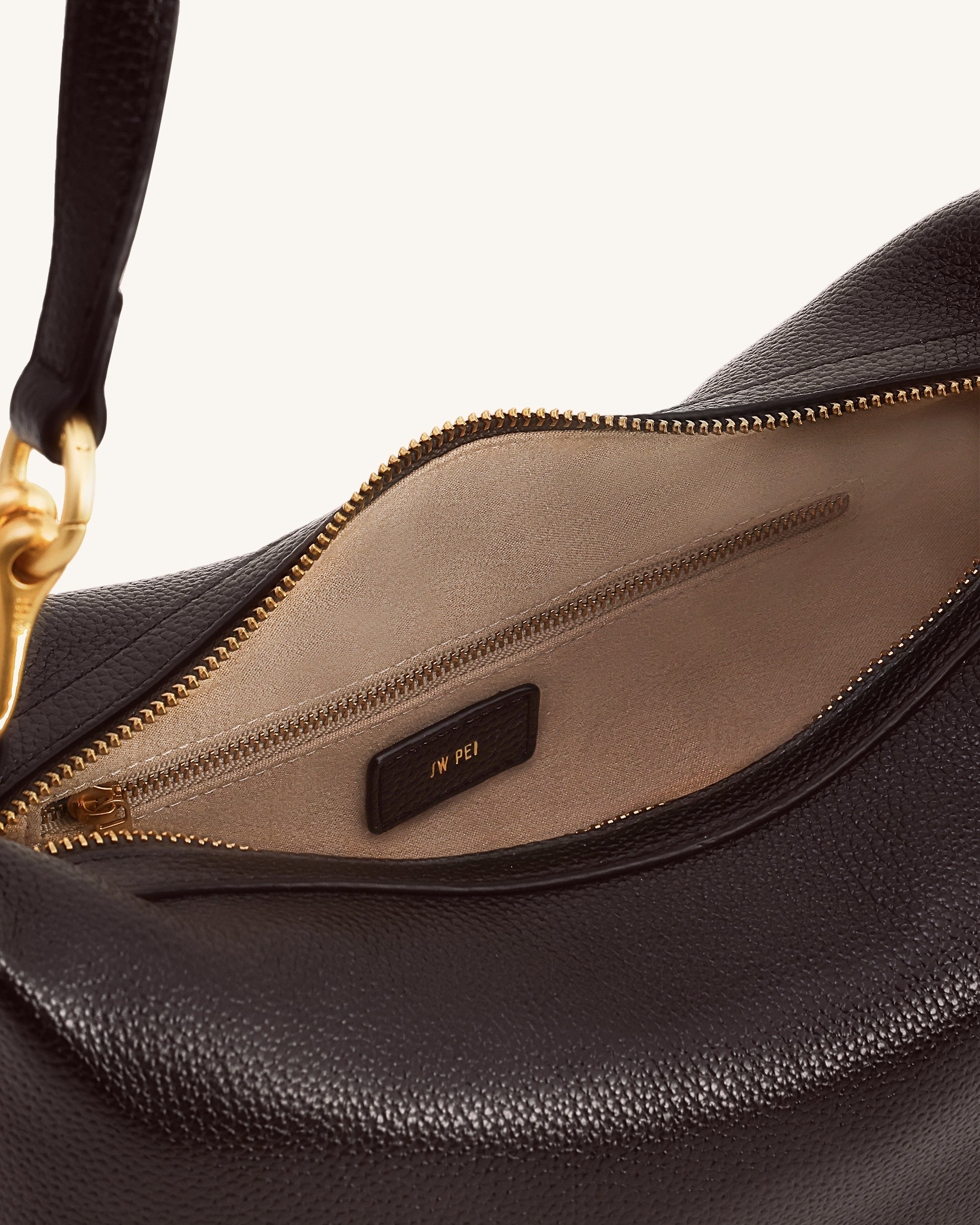 Selia Soft-Grain Crossbody Bag - Dark Brown
