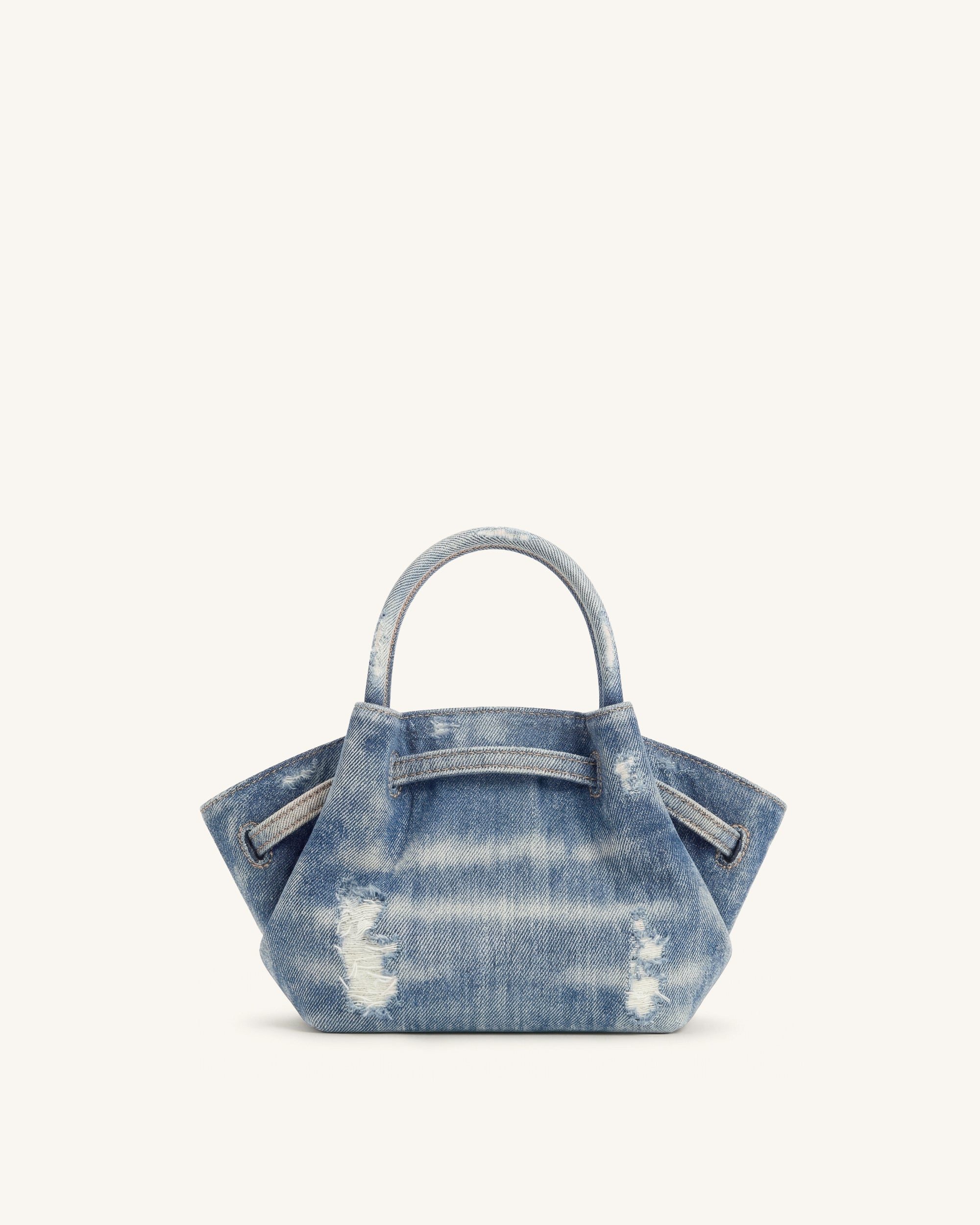 Hana Mini Denim Tote Bag - Blue