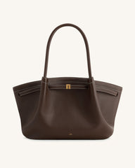 Hana Large Tote Bag - Dark Brown
