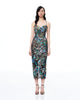 Isadora Floral Sequin Dress - Black Multi