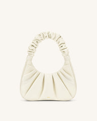 Gabbi Ruched Hobo Handbag - White