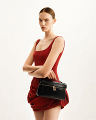 Thea Top Handle Bag - Black