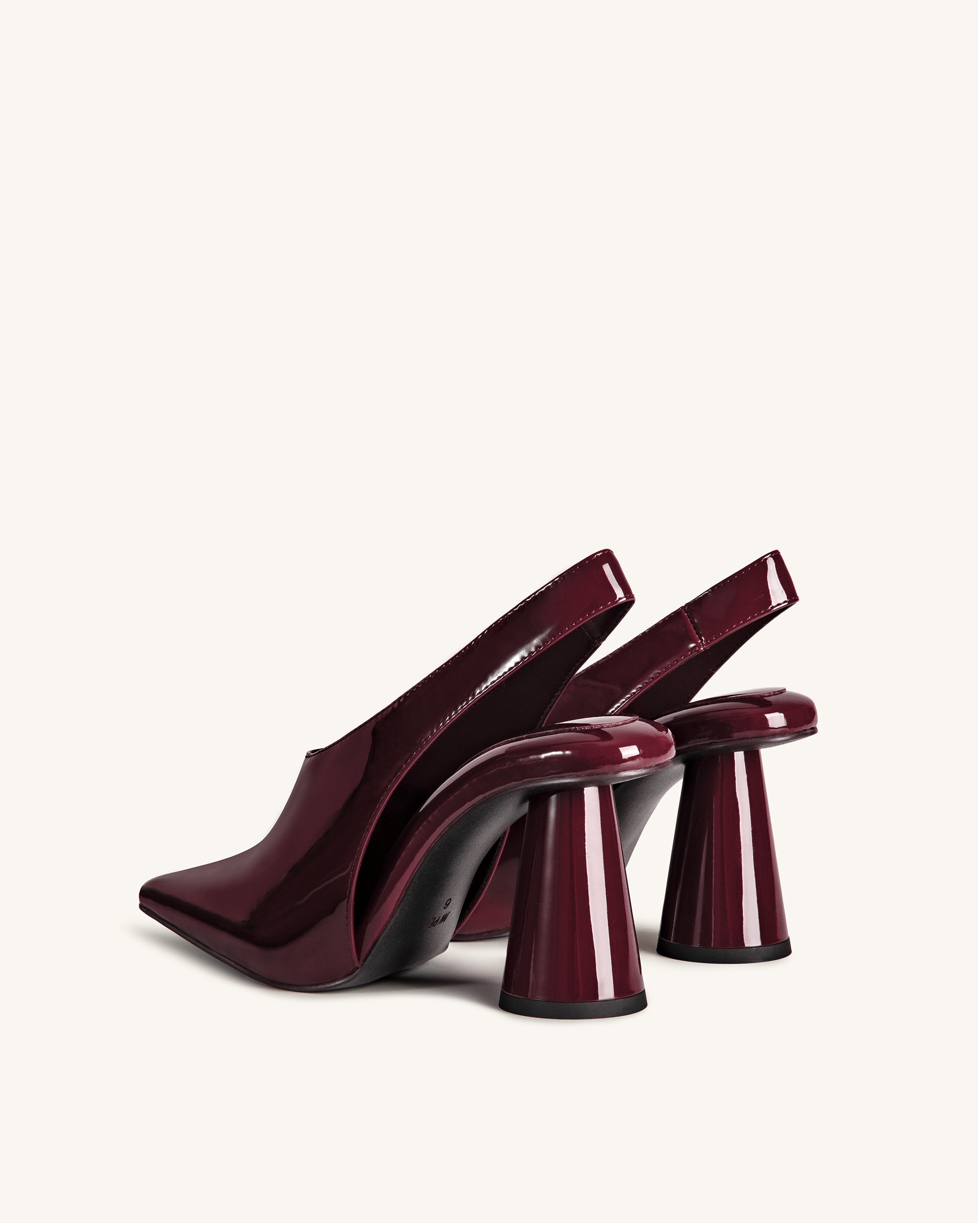 Vivovr High Heel Pumps - Burgundy