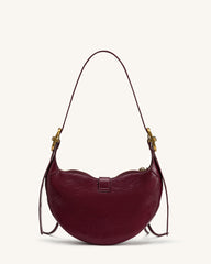 Tessa Studded Shoulder Bag - Burgundy