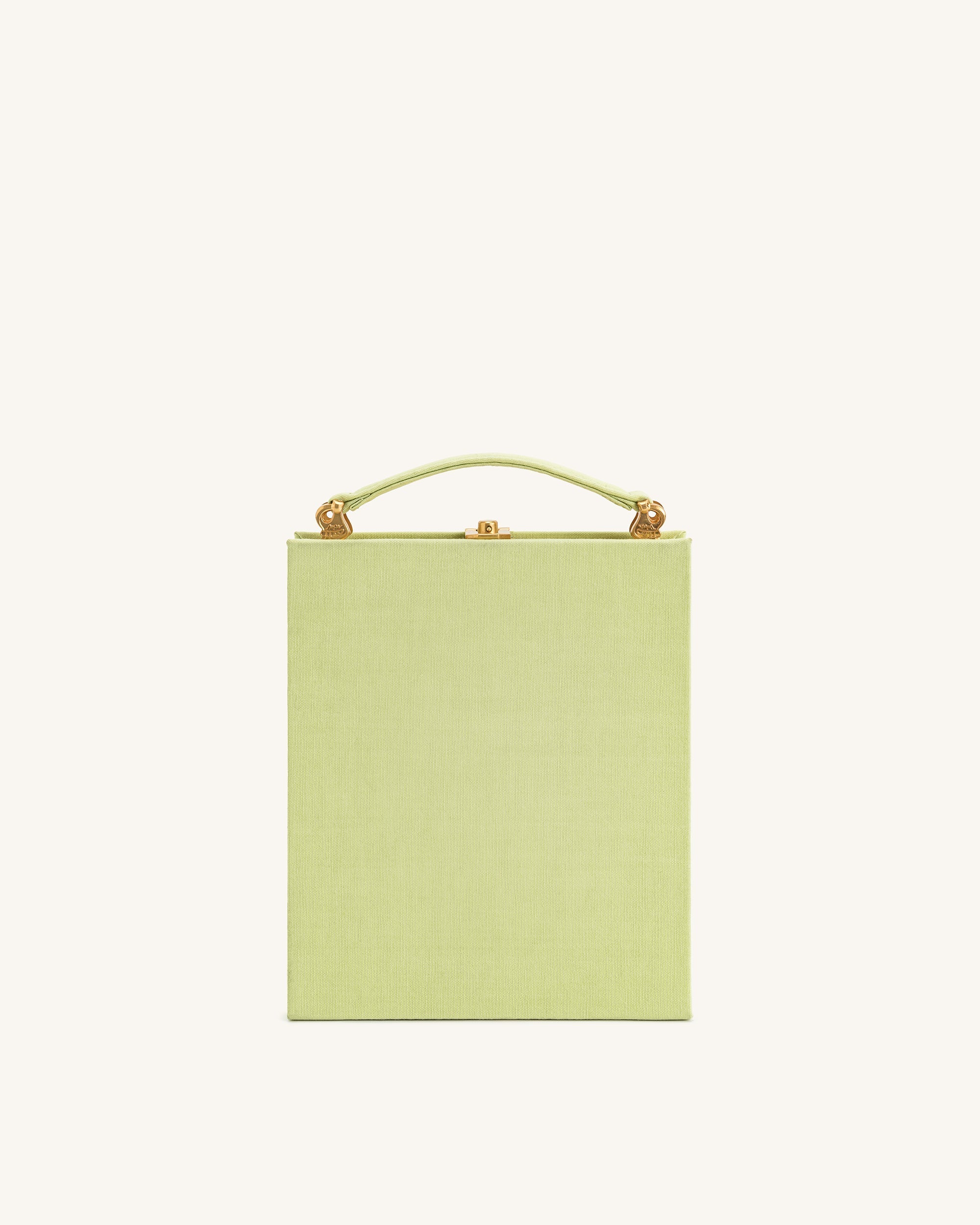 Taya-Puppy Pattern Book Shape Clutch Bag - Light Green