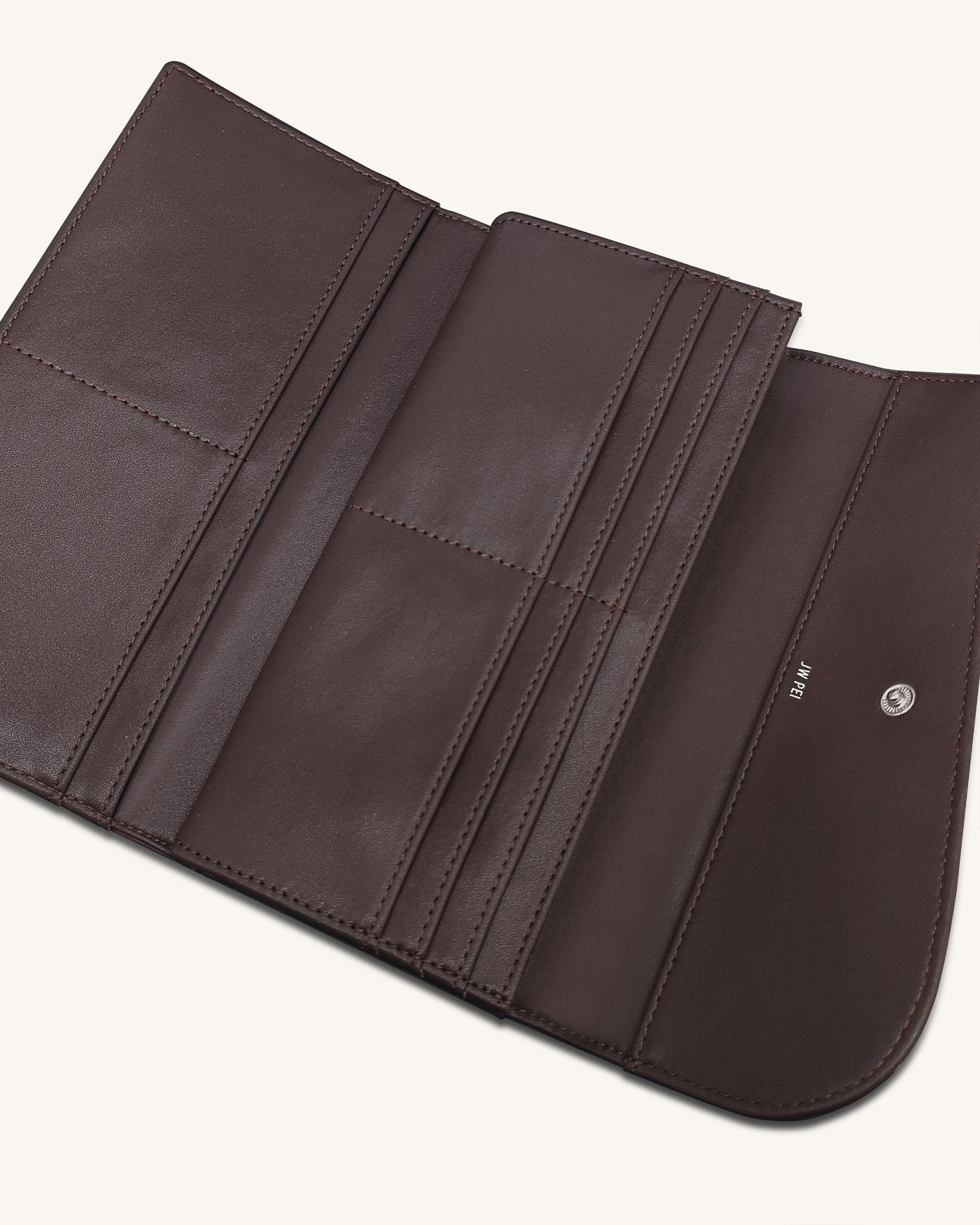 Seren Flap Long Wallet - Chestnut Black