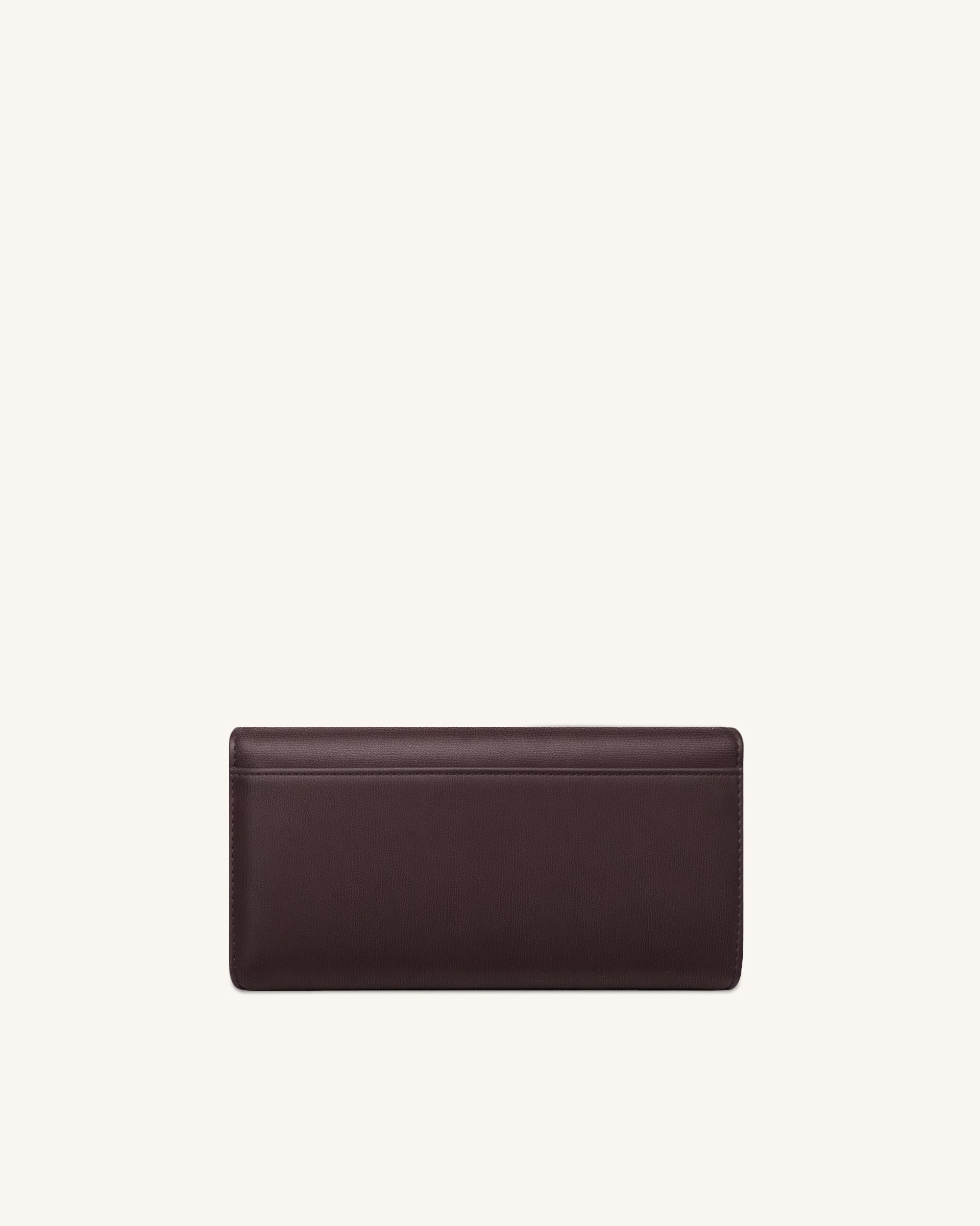 Seren Flap Long Wallet - Chestnut Black