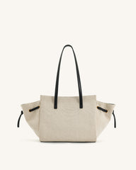 Linda Tote Bag - Black Canvas