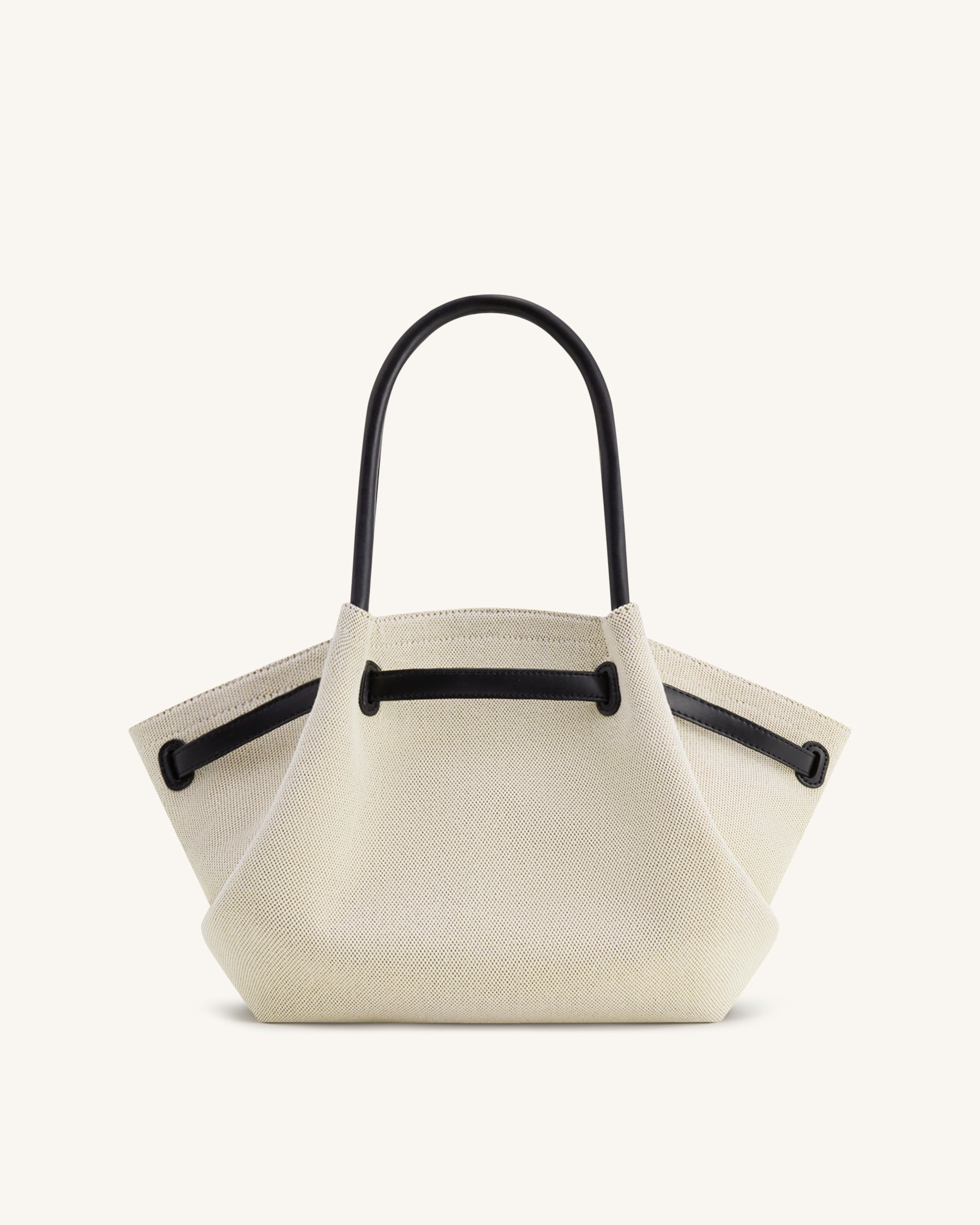 Hana Medium Tote Bag - Black Canvas