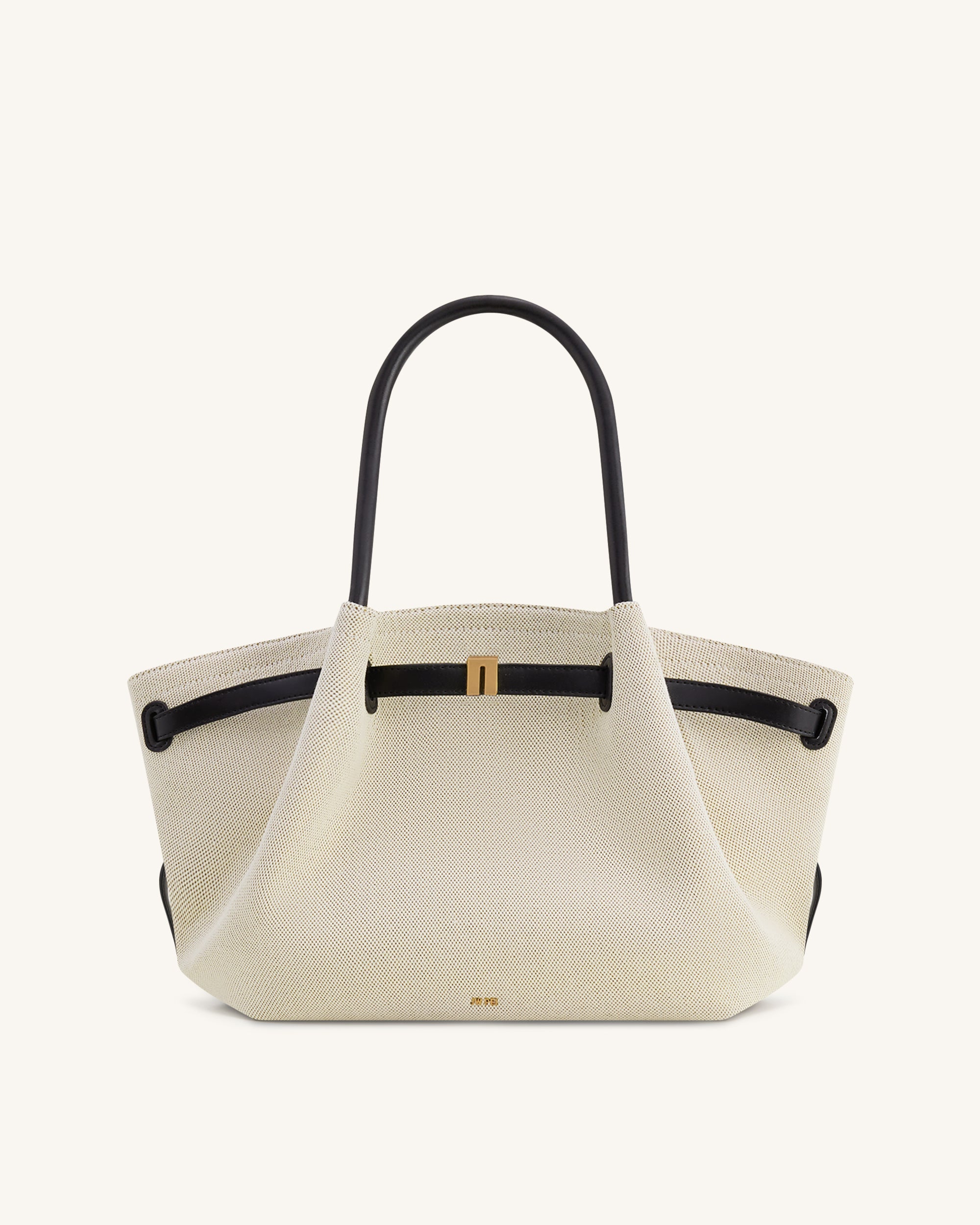 Hana Medium Tote Bag - Black Canvas