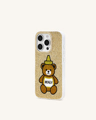Honey Bear Artificial Crystal Phone Case - Neutral